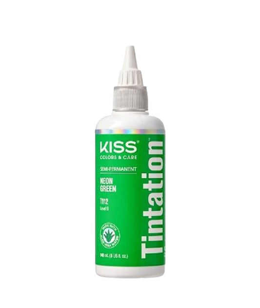 KISS COLORS TINTATION SEMI PERMANENT NEON GREEN T112 148 ml Hair Color Asetena Pa 