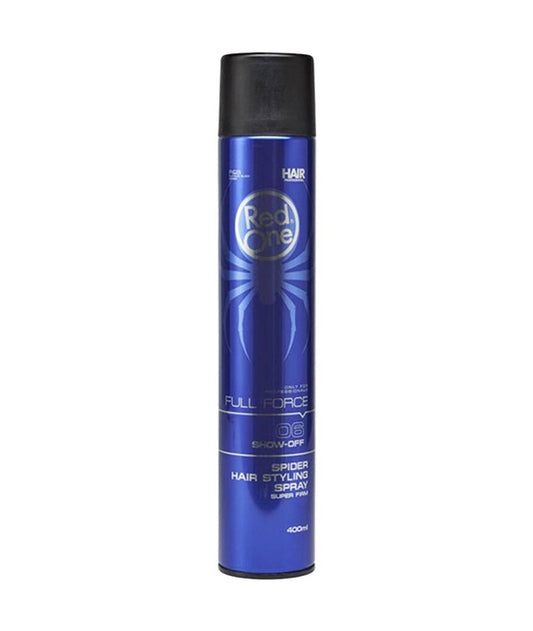 FULL FORCE 06 SHOW OFF SUPER FIRM SPIDER HAIR STYLING SPRAY 400 ml Sprays, Serums and Oils Asetena Pa 
