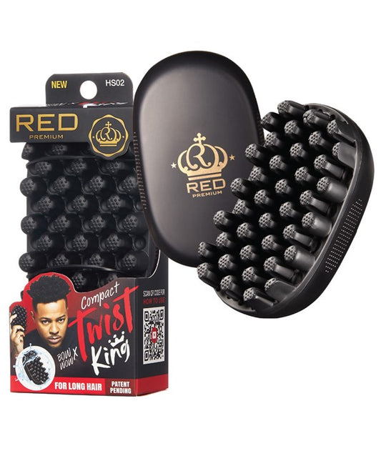 RED PREMIUM COMPACT TWIST KING HS02 Hair Brushes and Combs Asetena Pa 