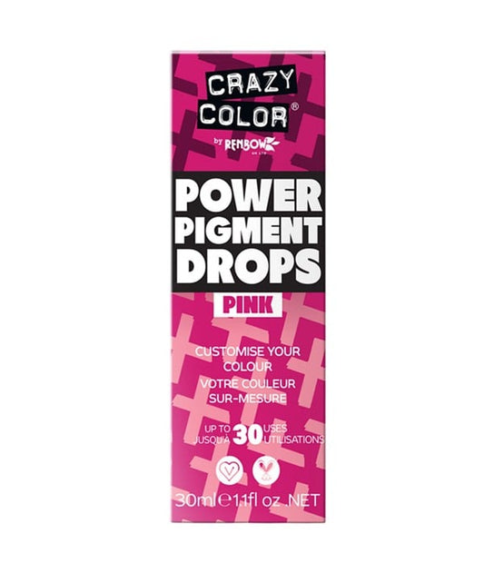 RENBOW CRAZY COLOR POWER PIGMENT DROPS PINK 30 ML Hair Color Asetena Pa 