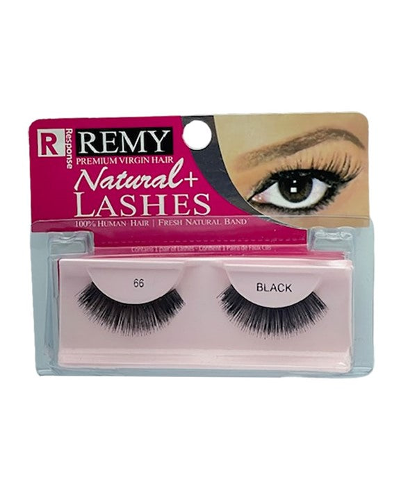 RESPONSE NATURAL PLUS LASHES 66  Color Black Eye Makeup Asetena Pa 