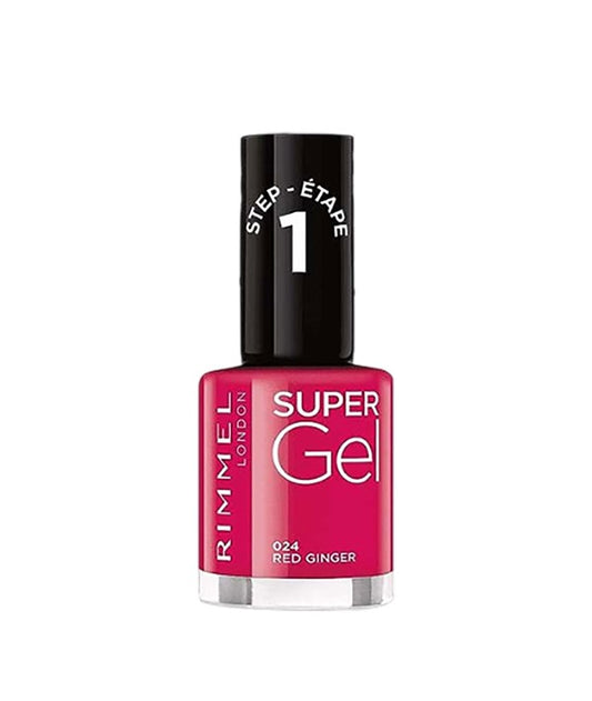 RIMMEL SUPER GEL NAIL STEP 1 VARNISH 024 RED GINGER 12 ml Nails Asetena Pa 