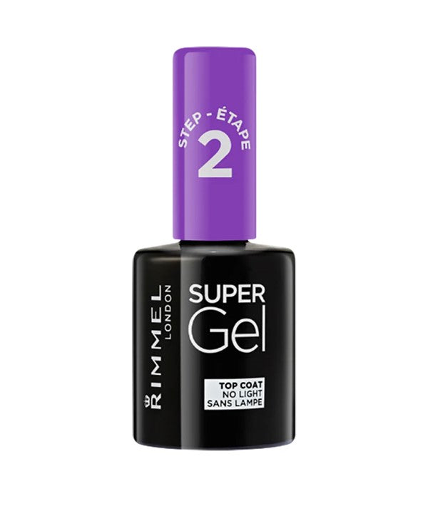 RIMMEL SUPER GEL TOP COAT STEP 2 12 ml Nails Asetena Pa 