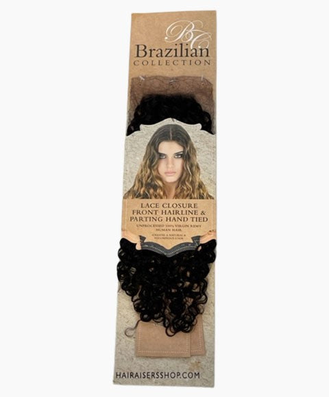BRAZILIAN COLLECTION LACE CLOSURE KINKY CURLY 2X4 14 Inches Color Natural Closure Asetena Pa 