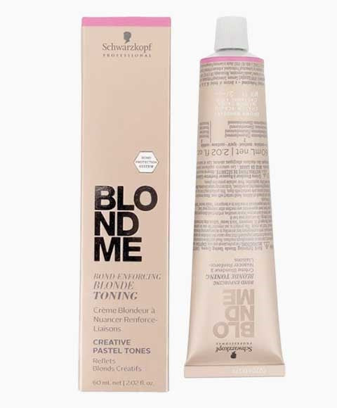 BLONDME BOND ENFORCING BLONDE TONING CREATIVE PASTAL TONES 60 ml Color T- Lilac Hair Color Asetena Pa 