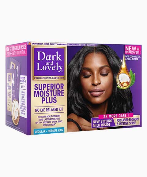 DARK AND LOVELY MOISTURE PLUS NO LYE RELAXER 1 Application Color Regular Relaxer n Texturizer Asetena Pa 