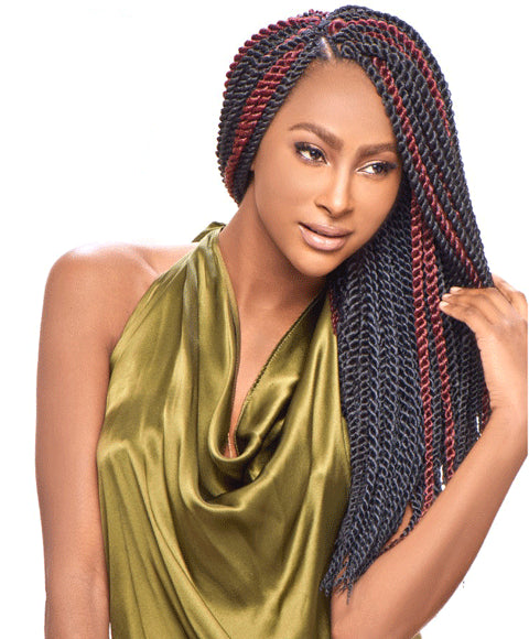 SENSUAL SYN LOOP SENEGALESE TWIST BRAID Large Color TM1B/VIO Hair for Braid Extensions Asetena Pa 
