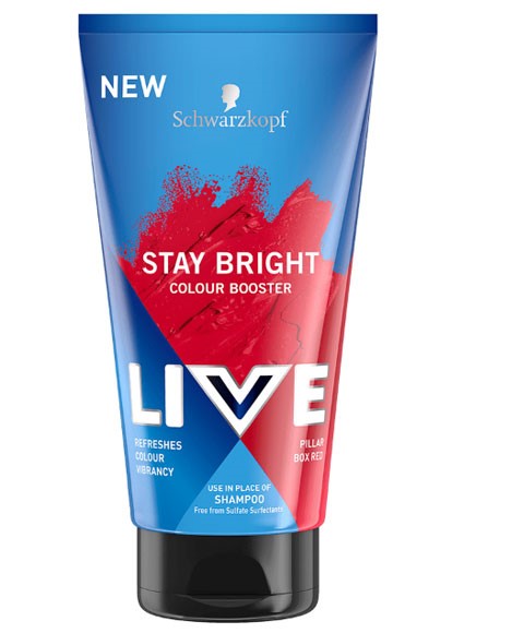 LIVE STAY BRIGHT COLOUR BOOSTER 150 ml Color Pillarbox Red Hair Color Asetena Pa 