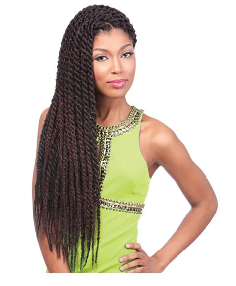 AFRICAN COLLECTION SYN RUMBA TWIST 12 Color 1B Hair for Braid Extensions Asetena Pa 