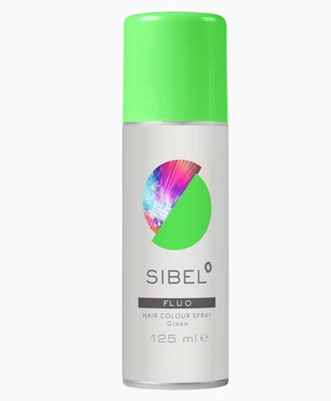 SIBEL FLUO GREEN HAIR COLOUR SPRAY 125 ml Hair Color Asetena Pa 