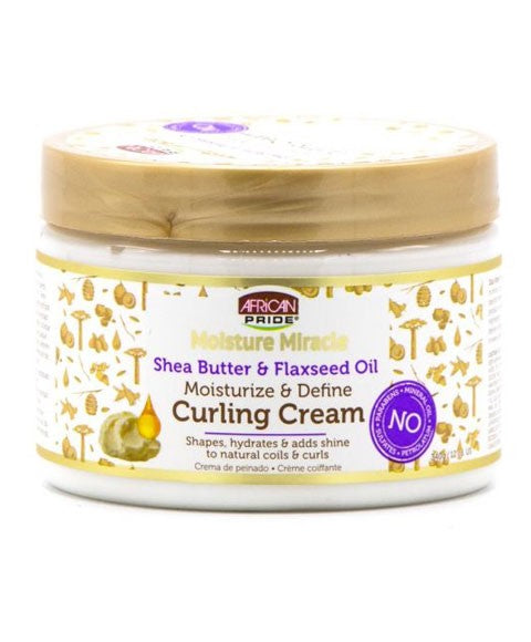 MOISTURE MIRACLE SHEA BUTTER AND FLAXSEED OIL CURLING CREAM 340g Hair Moisturizers Asetena Pa 