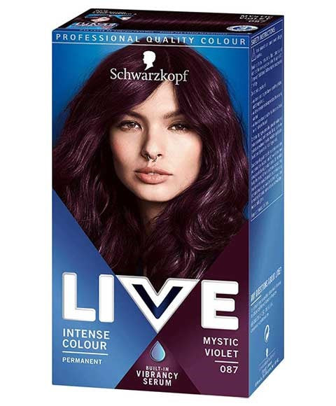LIVE COLOR INTENSE PERMANENT COLOURS 87 MYSTIC VOILET Hair Color Asetena Pa 