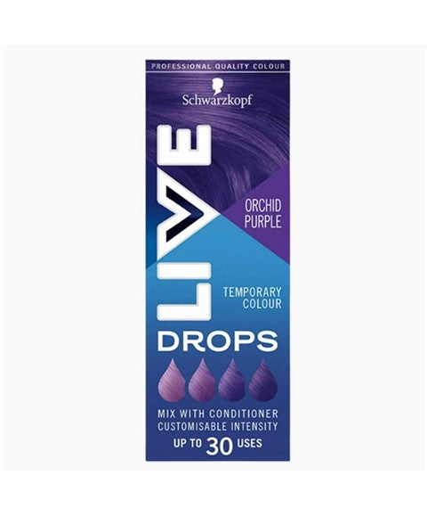 LIVE DROPS TEMPORARY COLOUR ORCHID PURPLE Hair Color Asetena Pa 