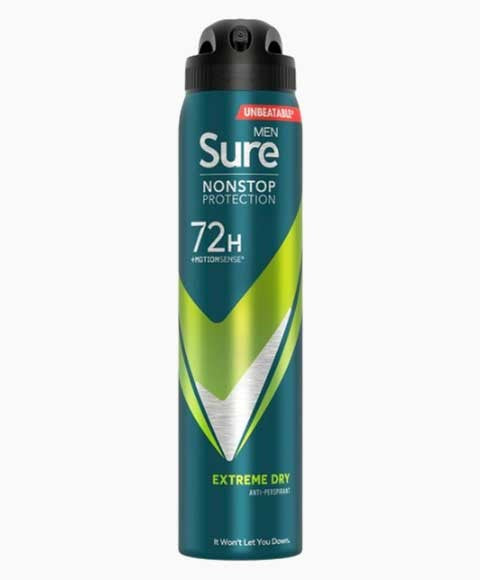 SURE MEN NON PROTECTION 72 H EXTREME DRY DEODORANT SPRAY 250 ml Body Care Asetena Pa 