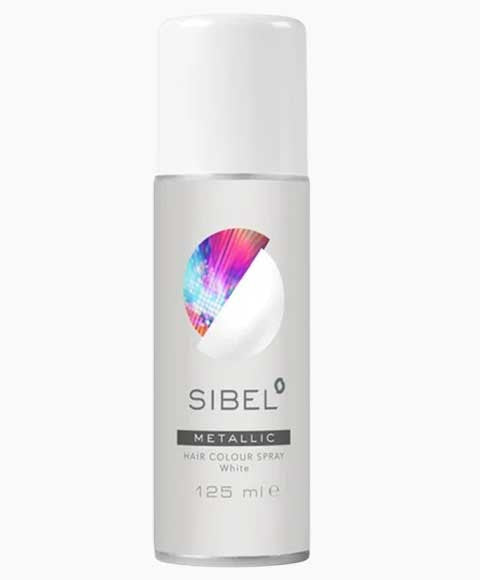 SIBEL METALLIC WHITE HAIR COLOUR SPRAY 125 ml Hair Color Asetena Pa 