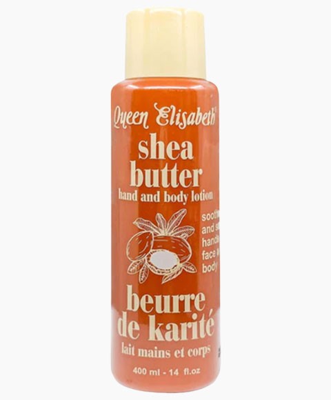 QUEEN ELISABETH SHEA BUTTER HAND AND BODY LOTION 400 ml Skin Moisturizing Asetena Pa 