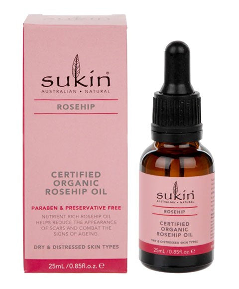 AUSTRALIAN NATURAL SKINCARE CERTIFIED ORGANIC ROSE HIP OIL 25 ml Skin Moisturizing Asetena Pa 