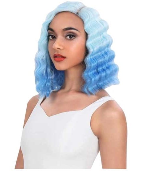 SPOTLIGHT SYN MOLLY LUXURIOUS LACE PARTING WIG  Color LTTBLUE Lace Wigs Asetena Pa 