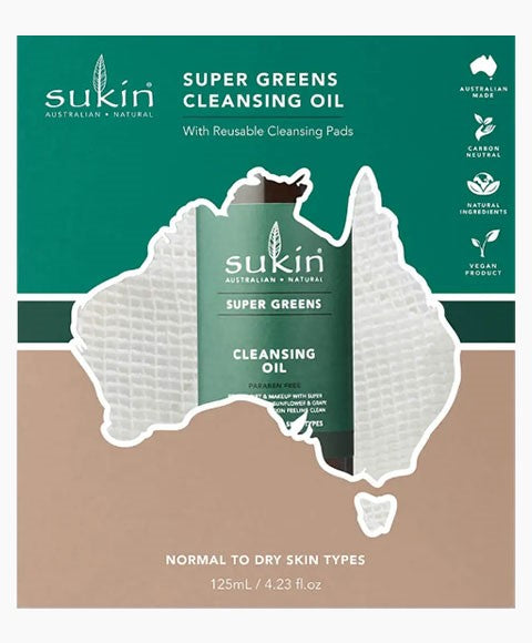 AUSTRALIAN NATURAL SKINCARE SUPER GREENS CLEANSING OIL GIFT SET 125 ml Skin Care Bundles Asetena Pa 