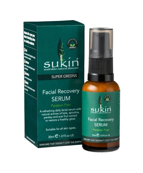AUSTRALIAN NATURAL SKINCARE SUPER GREENS FACIAL RECOVERY SERUM 30 ML Skin Moisturizing Asetena Pa 