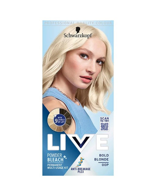LIVE POWDER BLEACH PERMANENT BOLD BLONDE 00P Hair Color Asetena Pa 