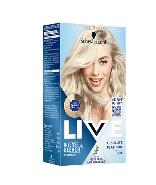 LIVE COLOR INTENSE PERMANENT COLOURS 00A ABSOLUTE PLATINUM Hair Color Asetena Pa 