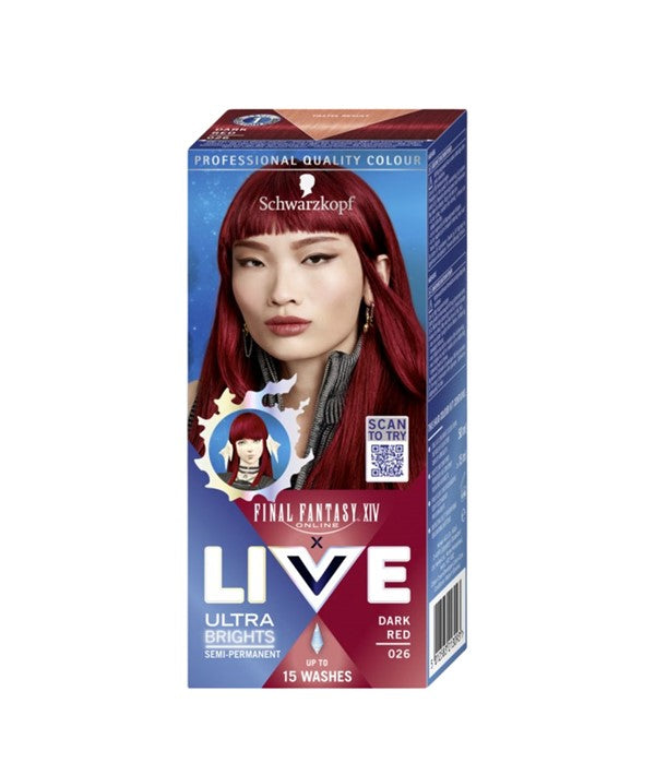 LIVE ULTRA BRIGHTS SEMI PERMANENT DARK RED 026 Hair Color Asetena Pa 