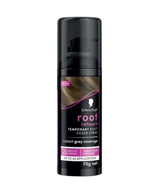 ROOT RETOUCHER TEMPORARY ROOT COVER SPRAY BROWN 70 g Hair Color Asetena Pa 
