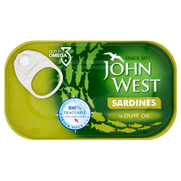 John West Sardines In Olive Oil  12x120g