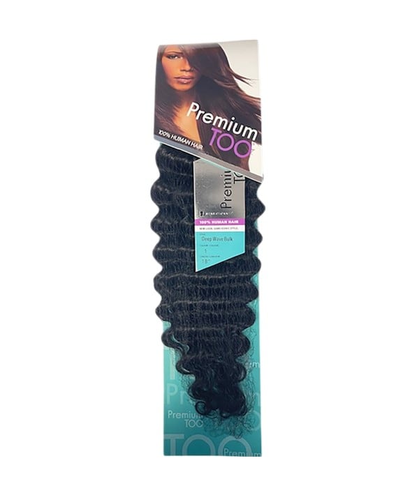 PREMIUM TOO HH DEEP WAVE BULK 18 Color 1B Human Hair Braids Asetena Pa 