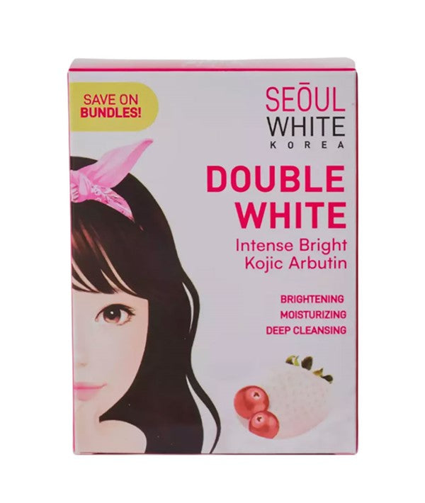 DOUBLE WHITE INTENSE BRIGHT KOJIC WHITE SOAP 3 x 60 g Korean Skincare Asetena Pa 