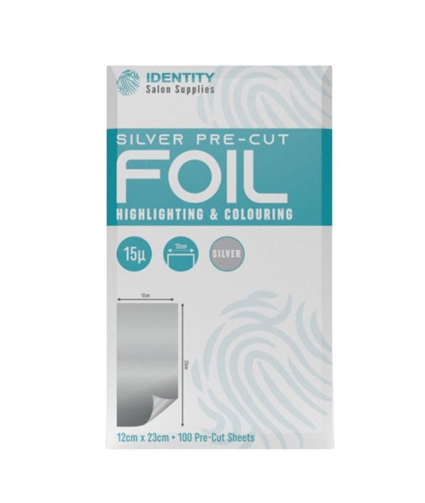 SILVER PRE CUT FOIL HIGHLIGHTING AND COLOURING 12cm x 23cm Hair Color Asetena Pa 