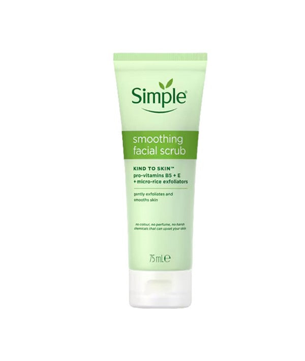 SIMPLE KIND TO SKIN SMOOTHING FACIAL SCRUB 75 ml Skin Wash Asetena Pa 