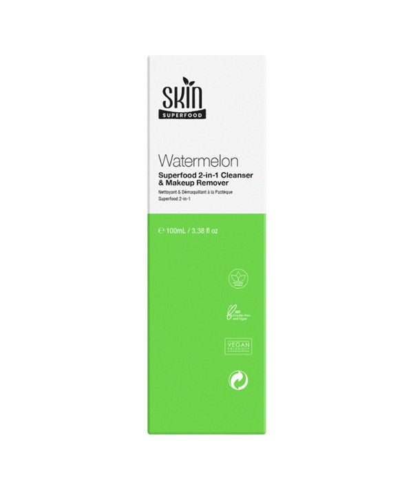WATERMELON SUPERFOOD 2 IN 1 CLEANSER AND MAKEUP REMOVER 100 ml Skin Wash Asetena Pa 