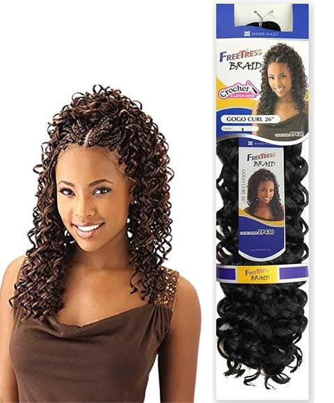 FREETRESS EQUAL SYN GOGO CURL BRAID 26 Color 4 Hair for Braid Extensions Asetena Pa 