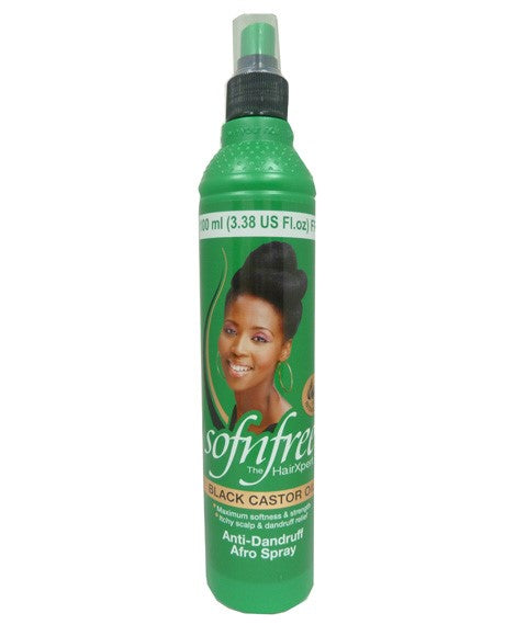 M AND M COSMETICS SOFNFREE BLACK CASTOR OIL ANTI DANDRUFF AFRO SPRAY 350 ml Sprays, Serums and Oils Asetena Pa 