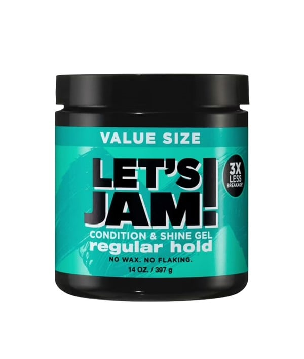 LETS JAM CONDITION AND SHINE REGULAR HOLD GEL 397 g (Pack of 3) Hair Styling Asetena Pa 