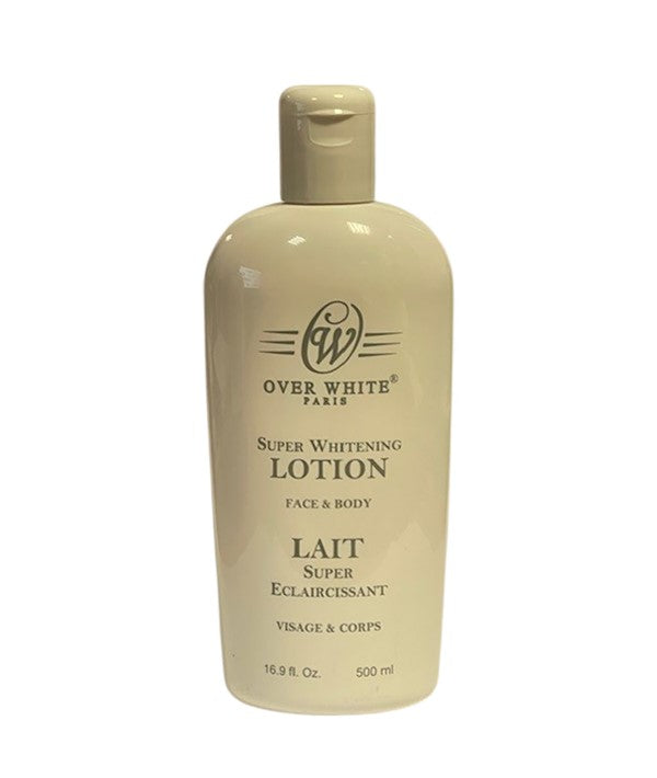 OVER WHITE SUPER WHITENING LOTION FOR FACE AND BODY 500 ml Even Skin Tone Asetena Pa 
