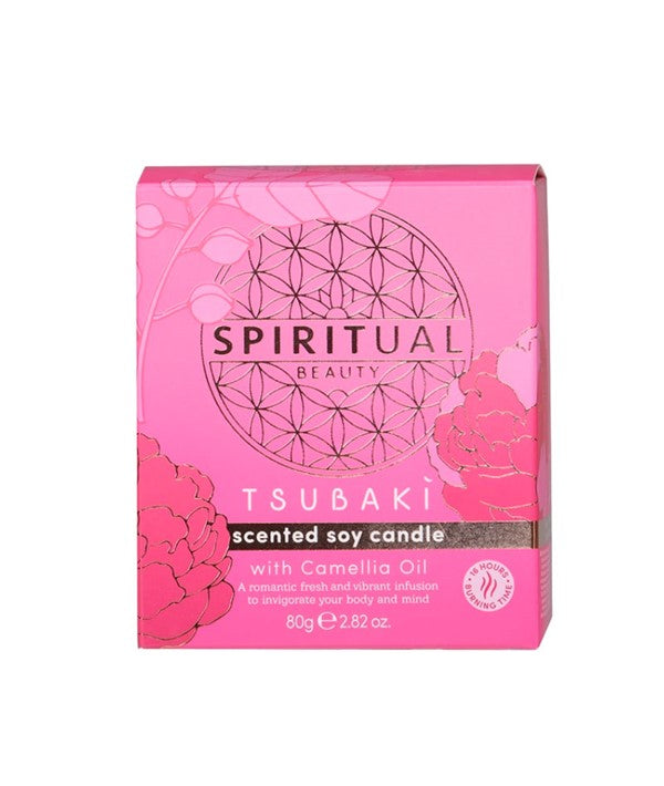 SPIRITUAL BEAUTY CAMELLIA OIL SCENTED SOY CANDLE 80 g Candles Asetena Pa 