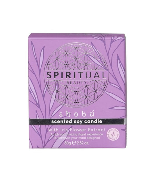SPIRITUAL BEAUTY IRIS FLOWER EXTRACT SCENTED SOY CANDLE 80 g Candles Asetena Pa 