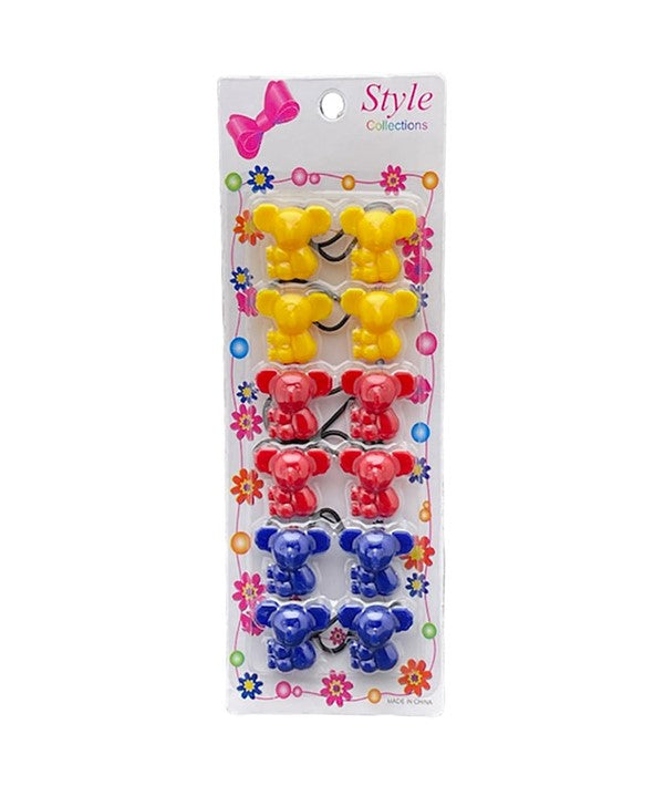 STYLE COLLECTION BEAR CARDED BUBBLES ST09 Kids Hair Accessories Asetena Pa 