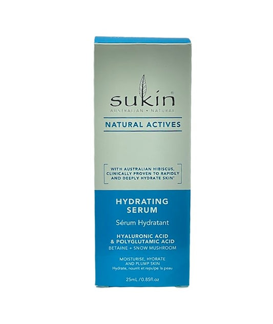 SUKIN NATURAL ACTIVES HYDRATING SERUM 25 ml Skin Moisturizing Asetena Pa 