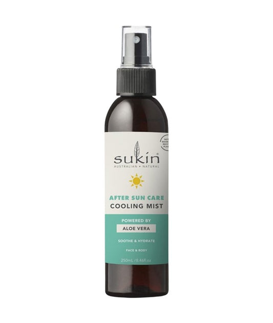 SUKIN SOOTHE AND HYDRATE AFTER SUN CARE COOLING MIST 250 ml Skin Treatments Asetena Pa 
