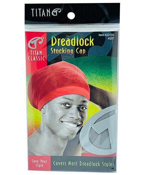 TITAN CLASSIC DREADLOCK STOCKING CAP 22135  Color Assort Durags and Caps Asetena Pa 