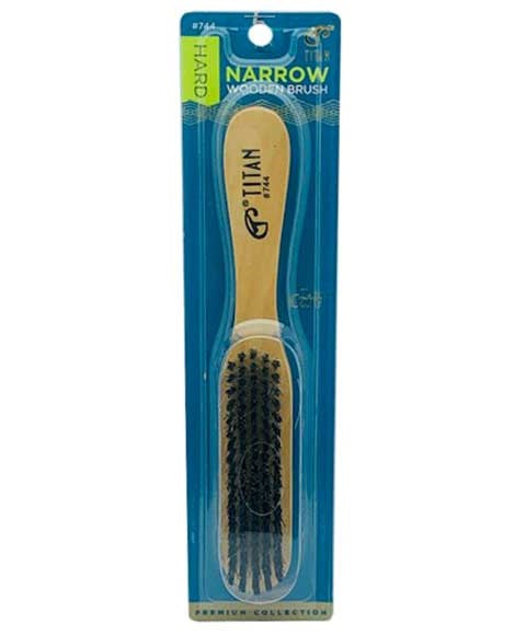 TITAN HARD NARROW WODDEN BRUSH 744 Hair Brushes and Combs Asetena Pa 