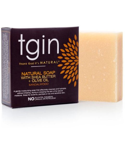 TGIN NATURAL SOAP WITH SHEA BUTTER OLIVE OIL AND SANDLEWOOD Body Care Asetena Pa 