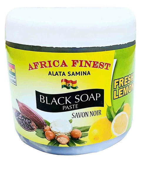 AFRICA FINEST FRESH LEMON BLACK SOAP PASTE 450 g Body Care Asetena Pa 