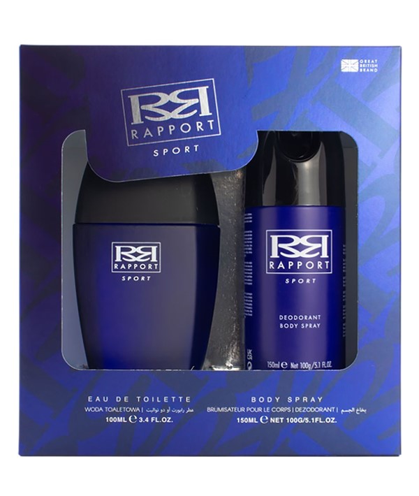 RAPPORT SPORT EDT AND BODY SPRAY DUO GIFT SET Perfume Bundles Asetena Pa 