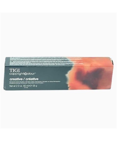 TIGI COPYRIGHT CREATIVE PERMANENT CREME HAIR COLOUR 60 ml Color 7/6 7R Hair Color Asetena Pa 