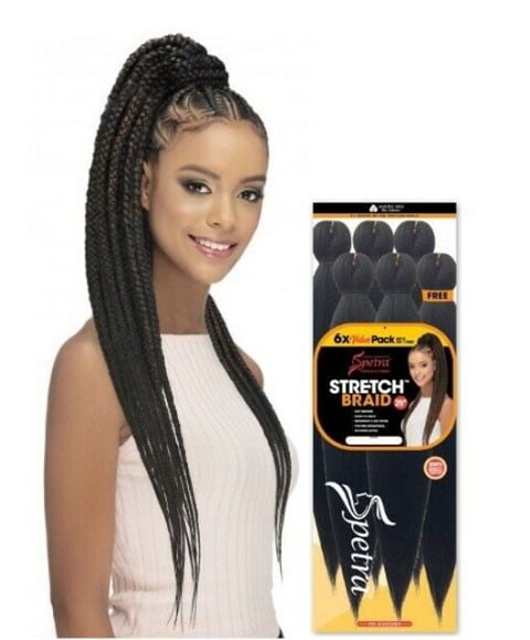 SPETRA MIRACLE FIBER 6X STRETCH BRAID 16" Color 27 Hair for Braid Extensions Asetena Pa 